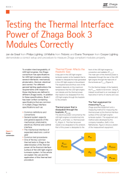 Testing the Thermal Interface Power of Zhaga Book 3 Modules