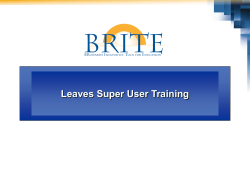 BRITE Template - Broward Schools