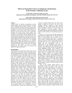 Effects of Sequential Context on Judgments and Decisions in the