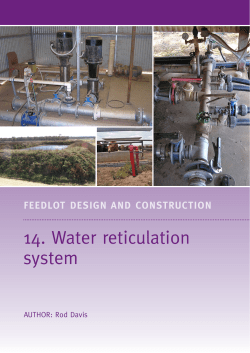 14. Water reticulation system