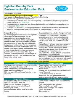 Eglinton Country Park Environmental Education Pack