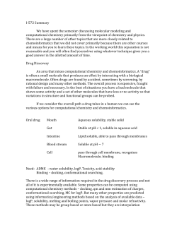 I-572 Summary We have spent the semester discussing molecular