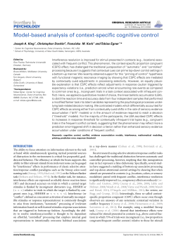 Model-based analysis of context