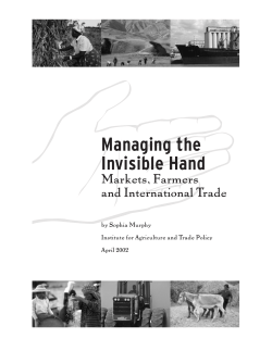 Managing the Invisible Hand