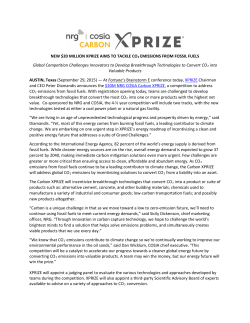 Carbon XPRIZE Launch Press Release [ PDF ]