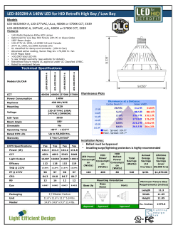 Light Efficient Design LED-8032M57-A Spec Sheet