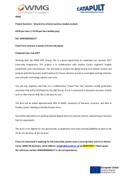 Bicycle Hire Scheme Business Model Analysis