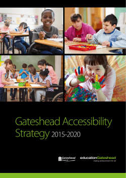 Gateshead Accessibility Strategy 2015-2020