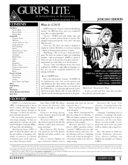 GURPS Lite 2003 - Steve Jackson Games
