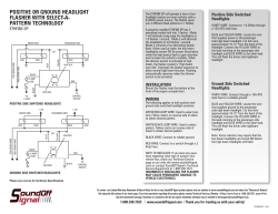 positive or ground headlight flasher with select-a
