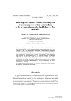 Multi-objective optimal reactive power dispatch to