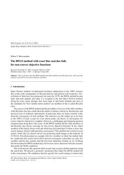 The BFGS method with exact line searches fails for non