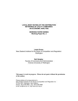 LOCAL BODY RATING OF THE DISTRIBUTION NETWORKS OF