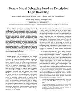 Feature Model Debugging based on Description Logic Reasoning