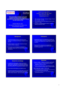 The association between past grief reactions and bereaved