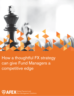 How a thoughtful FX strategy can give Fund Managers a competitive