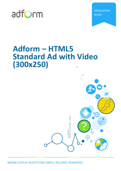 Adform * HTML5 Standard Ad with Video (300x250)
