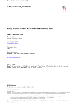 Energy Relations for Plane Waves Reflected from