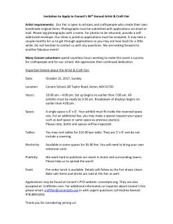Craft Fair Invitation Letter