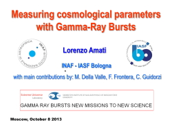 Measuring cosmological parameters with Gamma