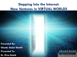 new ventures in virtual worlds