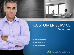 Organizational Customer Service - Center