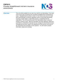 Process straightforward mid-term insurance amendments