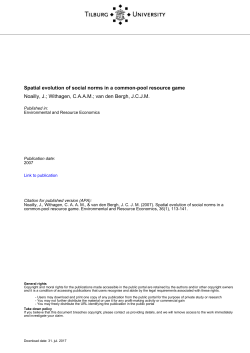 Tilburg University Spatial evolution of social norms in a common