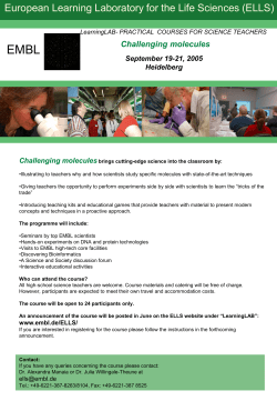 Challenging Molecules