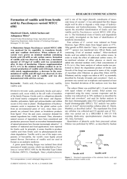 Formation of vanillic acid from ferulic acid by Paecilomyces