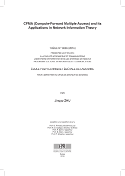 CFMA (Compute-Forward Multiple Access) and - Infoscience