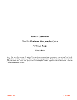 FiberTite Membrane Waterproofing System for Green Roofs