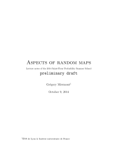 Aspects of random maps