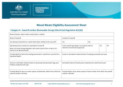 Sawmill residue - Clean Energy Regulator