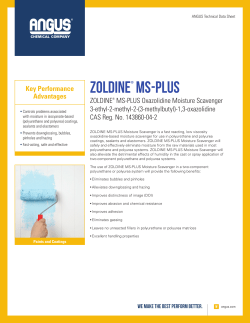 ZOLDINE MS-PLUS Technical Data Sheet