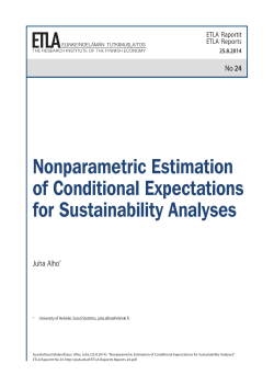 Nonparametric Estimation of Conditional Expectations for