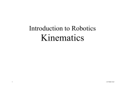 Kinematics - Webcourse