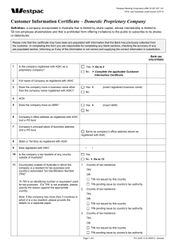 A sample Disclosure Certificate is set out below