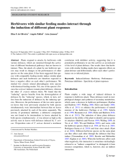 Herbivores with similar feeding modes interact through the induction