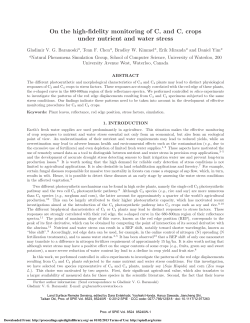 On the high-fidelity monitoring of C3 and C4 crops under nutrient