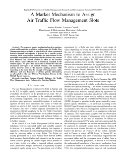 A Market Mechanism to Assign Air Traffic Flow