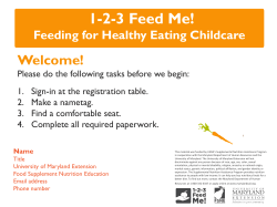 1-2-3 Feed Me! Train-the