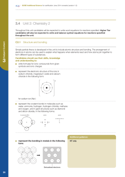 3.4 Unit 2: Chemistry 2