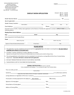 display show application - Kansas Department of Revenue