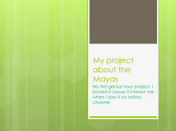 My project about the Mayas