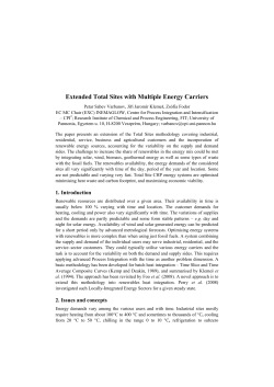 Extended Total Sites with Multiple Energy Carriers