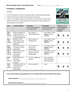 Inv. 1 Day 2 MSA 1.2: WALKING RATES