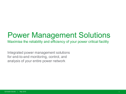 Power management solutions presentaci&oacute;n