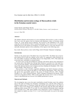 Distribution and invasion ecology of Marenzelleria viridis in