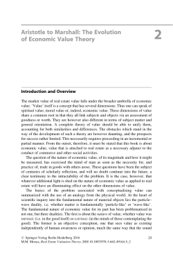 Aristotle to Marshall: The Evolution of Economic Value Theory